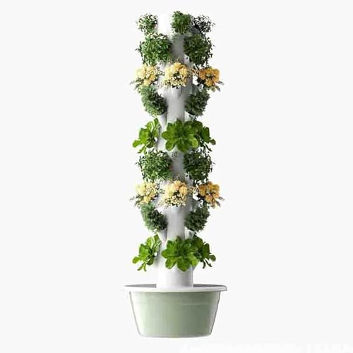 Système de Culture hydroponique Vertical, Tour hydroponique Auto-arrosante pour intérieur et extérieur, Tour de Jardinage avec Pompe pour Herbes, Fruits et légumes (20,8 de profon