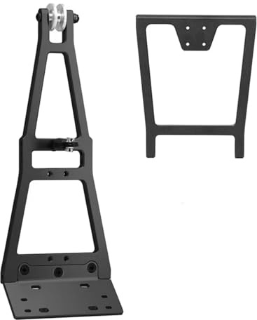 Piezas Ricambi RC Para Scx10 Para Trx4 Para Capra Para Lcg 1/10 Kit Grúa Cabrestante Chasis Para Grúa Remolque Alta Resistencia Stent Rescate Modelos RC A Escala(Black)
