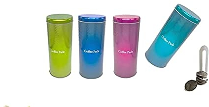 James Premium Kaffeepad-Dose, Kaffeedose, 17 cm Weißblech