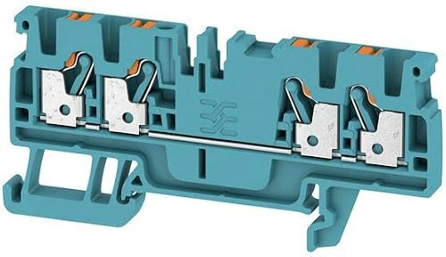 Weidmüller Morsetto passante A4C 2.5 BL 1521700000 blu, 100 pezzi.