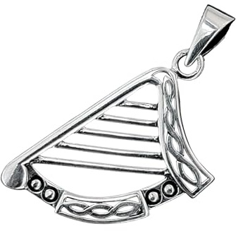 Kiss of Leather Anhänger keltische Harfe aus 925 Sterling Silber Nr. 359
