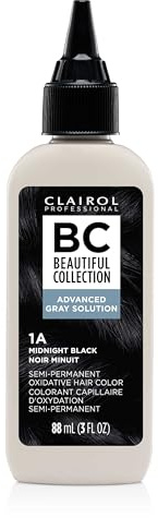 Clairol Professional Beautiful Collection Advanced Gray Solutions, 1A Midnight Black, 3 oz. - Packaging May Vary