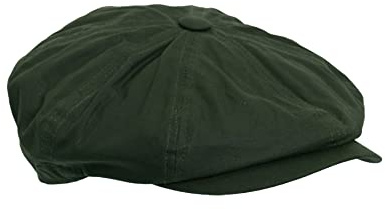 WALKER AND HAWKES - Danesford - Unisex Bakerboy Schiebermütze gewachst aus 8 Teilen - Country-Stil