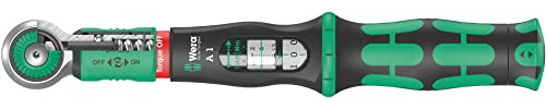 Wera 05075800001 Llave dinamométrica Safe-Torque a 1 con arrastre de cuadradillo de 1/4, 2-12 Nm, Negro-verde