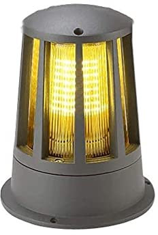 Neue Säulenlampe im chinesischen Stil, wasserdichte IP65-Säulenlampe für den Außenbereich, Lampenschirm aus gehärtetem Glas aus Druckguss-Aluminium, Hofgarten-Landschaftslicht, LED-Beleuchtungskörper