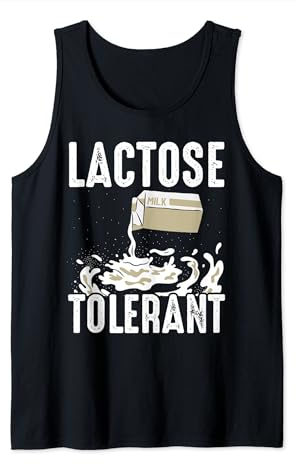 Lactose Tolerant Tolerante A La Lactosa Lechero Camiseta sin Mangas