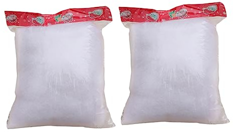 OFFSCH 2taschen Kunstschnee in Weiß Für Weihnachtsdekoration Schneedekor Für Winterthemen Künstlicher Schnee Für Fotos Und Veranstaltungen