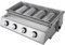 Gas Barbecue Grill, Camping Barbecue Grill, 4 Brenner BBQ Bräter, Tisch Barbecues Grilll für Camping Balkon Garten, 58 * 40 * 20cm