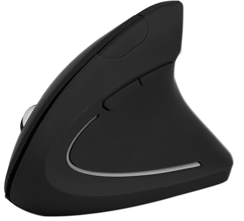 Naroote Mouse Vertical, Ergonomic Vertical Mouse Wireless Ergonomic Vertical Gaming Mouse NOn Delay 2.4GHz Optical 1600DPI Vertical Gaming Mouse for Pc Laptop (Black)