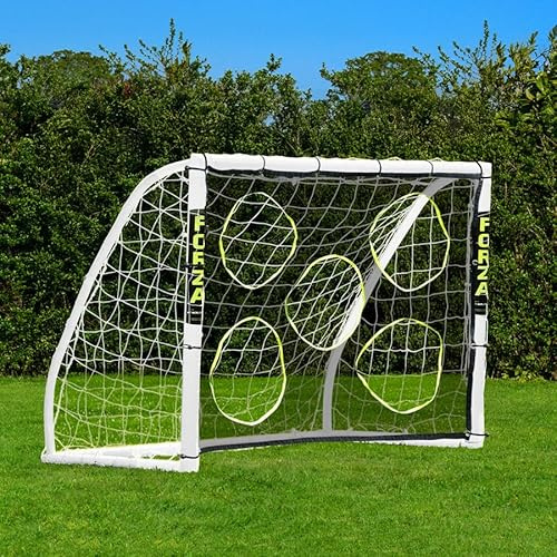 FORZA Match Fußballtor [6 Größen] | Wetterfestes PVC-Fußballtor für Garten & Training | Robustes Gartentor mit optionaler Zielfolie