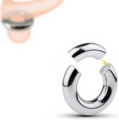 Anello magnetico in metallo da uomo, anello magnetico per esercizi di stretching