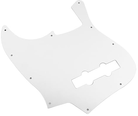 Jxngery E -Gitarren -Pickguard Aluminiumlegierung einzigartiges Design für Jazz Bass (Silber)