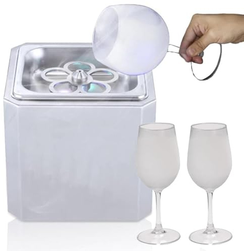 Instant Rapid Fast CO2 Glass Froster Chiller Cooler Freezer for Beer Wine Whiskey Cocktail Champagne Martini Rum Beverage Drink in Bars Nightclubs Pubs Restaurants Hotels and Home