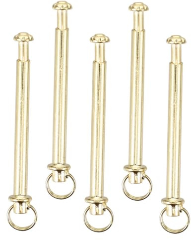 Rivetti per Ventagli Pieghevoli in Acciaio Inox Oro, 5 Set
