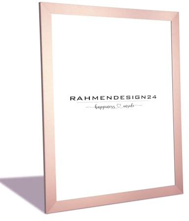 Rahmendesign24 Marco de fotos de rompecabezas, color oro rosa, 24 x 30 cm, moderno marco de fotos para fotos, pósteres, puzles y certificados, marco de galería, marco de pared, marco de mesa