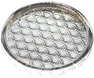 Posavasos de Vidrio granulado con Aislamiento térmico, antiescaldaduras, Antideslizante, for Tazas té, pequeño(7.6 * 7.6cm)