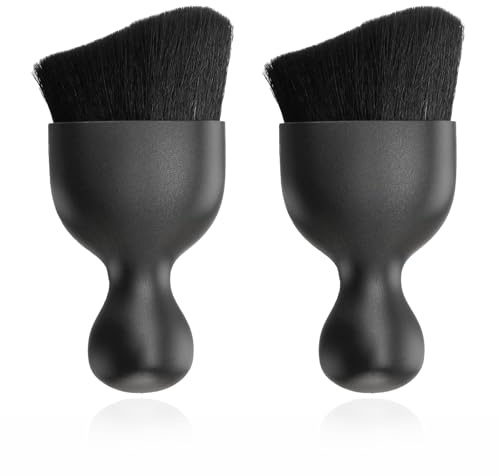 VBGURR Lot de 2 brosses souples de nettoyage intérieur de voiture - Brosse de nettoyage pour voiture - Pas de rayures - Brosse de nettoyage intérieure de voiture - Brosse à poussière pour tableau de