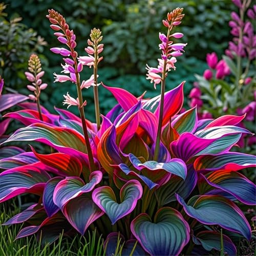giardini e balconi, Raro Rizoma Di Hosta, Resistente All'Inverno, Perenne resistente/Regalo/Crescita, 8bulbs-B