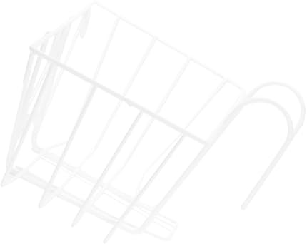 NOLITOY Supporto Portavasi Sospeso in Ferro Bianco Ringhiera, Portafiori da Balcone per Vasi Quadrati, Struttura Robusta Versatile per Giardino, Cucina e Arredamento Interno