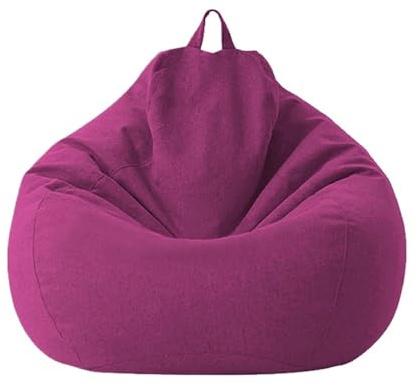 QWWQYDY Funda para Silla De Puf Funda Grande de algodón y Lino for puf, sin Relleno, for Esquina, for sillón Tipo puf(Color12,2.3ft-D70cm-cover)