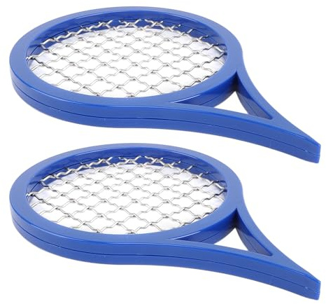 ZJchao Bärbar Curlingborste Hårracket Twist Comb Set 2st Bärbar Curlingborste för Män Afro Hair Easy Styling (Blå)