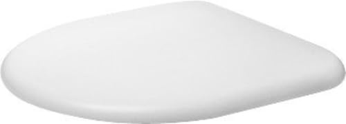 Duravit 0069690000 WC-Sitz Architec mit SoftClose Scharniere, Edelstahl/weiß