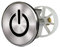 Waschbeckenstöpsel Design On and Off , Abfluss-Stopfen aus Metall , Excenterstopfen , 38 – 40 mm