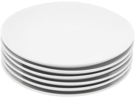 Miicol Kleine Dessertteller, Keramik Kuchenteller 15cm, Frühstücksteller Weiß, Mini Porzellan Servierteller für Kuchen, Brot, Salat, Snack, 6 Stück