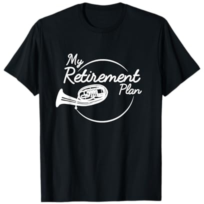 Tenorhorn Ruhestand Rente Blasmusik Musiker T-Shirt