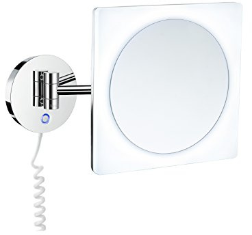SMEDBO Outline Kosmetikspiegel mit Dual LED-Beleuchtung PMMA quadratisch FK483EP