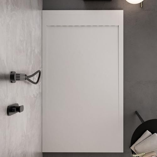 Piatto doccia bianco con scarico laterale | Piletta Gratis STAR PRESTIGE -