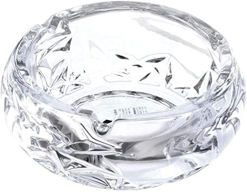 Posacenere, ANMOO Grande Posacenere in Vetro per Sigarette Portacenere Rotondo in Cristallo Per Soggiorno/Ufficio/Bar/Ristorante Interni & Esterni 5.5 Dia…