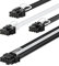 Fasgear PCIe 5.0 GPU Stromkabel ummantelt 70cm | 16pin (12+4) 12VHPWR Anschluss für RTX 3090 Ti 4080 4090 4070Ti | 3x8pin (4+4) CPU-Stecker für Corsair/Great Wall/Thermaltake modulares Netzteil