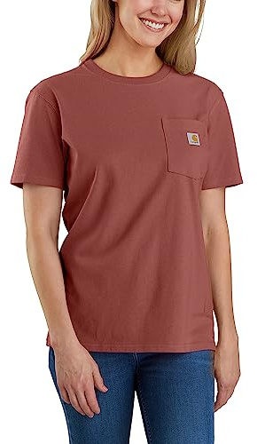 Carhartt Loose Fit Heavyweight Short-Sleeve Pocket T-Shirt (Also Available In Plus Sizes) Closeout Clásico Mujer