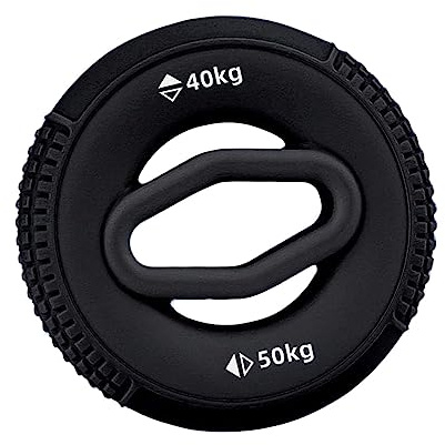 Amagogo Silicone poignée de Main Anneau de préhension Doigt Avant-Bras Formateur extenseur carpien entraînement Musculaire Exercice Gym Fitness, Noir 40 à 50kg