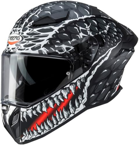 CABERG Helmet Drift EVO II CROK MATT Black / Anthracite / RED M