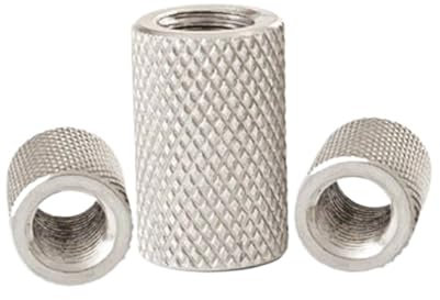 1-5 Stück gerändelte runde Überwurfmutter M3 M4 M5 M6 M8 M10 M12 M14 M16 Edelstahl Lange, gerändelte, handfeste Mutter (Size : M4x15 2PCCS)