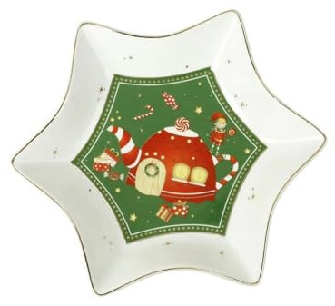 Brandani 84567 VASSOIETTO ELFOMAGIA STELLA NEW BONE CHINA