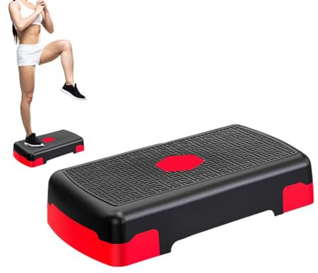 Workout-Trittbrett – Höhenverstellbarer Workout-Stepper, Aerobic-Stepper-Step-Trainer | Durables Trittbrett Mit 3 Erhöhungen, Leichtes Aerobic-Trainingsgerät Für Cardio-Kraft- Und Trainingsübungen