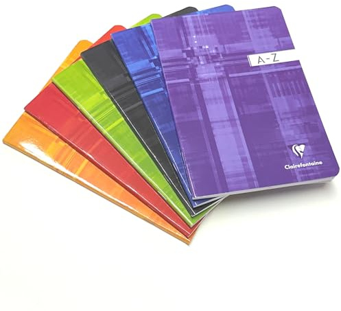 A5 Index Book Notebook Lined Vocabulary Note Book (96 Pages) - (148 x 210mm) (Orange)