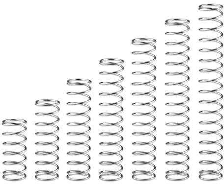 Druckfeder, Edelstahl, 0,8 mm x 6 mm x 100 mm, 0,8 mm Drahtdurchmesser, 6 mm OD, 100 mm freie Länge, 10 Stück