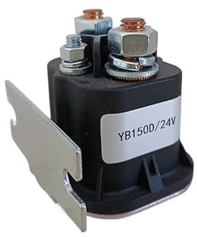 COKYIS Contacteur de Pompe YB100D 150D 24 V 100 A 150 A 24 V 100 150 A Relais solénoïde de Levage Gerbeur Transpalette Pièces Tracteur Caravane(YB150D 150A 24V)