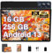 GOODTEL 11 Pulgadas Touch Tablet Android 16GB RAM + 256GB ROM + TF 1TB | Pantalla 2K 2000 * 1200 | Octa-Core | 8600mAh | WiFi 5G | GPS | Bluetooth 5.0 | 13MP+5MP, Negro