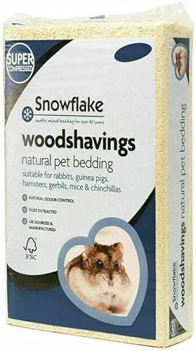 DEALS ON DEAL Small Animal Wood Shavings Large Natural Super Absorbent Odour Free Snowflake Wood shavings Pet Bedding Sawdust for Rabbits/Chinchillas/Gerbils small animals, fluffy wood chips