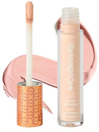 MCoBeauty - Colour Corrector All Over Primer - Pink Shade - 4-in-1 Brightening Primer for Fair to Medium Skin Tones - Supports a Radiant, Balanced Base - Concealers & Correctors