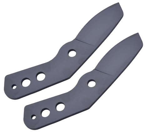 Heavy Duty Lopper Blade Replacement, 2 Pcs for Tree Trimming, Model 001, Sk5 Steel, Three Holes Easy Install, Fits Most Pruners