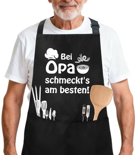 Yilousy Lustige Kochschürze Geschenke für Oma Mama Papa Opa Weihnachten Geburtstag, Verstellbar Küchenschürze Lustig Schürze Geschenke Weihnachtsgeschenke Muttertagsgeschenke Geburtstagsgeschenk