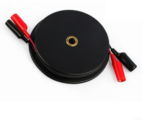 Eawfgtuw Carrete de alambre de prueba retráctil para multímetro de coche, cable de extensión de 3/6/9 metros con clips de cocodrilo, carrete de plástico, puertos de conexión dobles (3 metros)