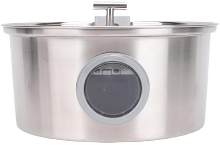Aramox Fontaine d'eau Automatique pour Chat en Acier Inoxydable, Réservoir de 3,2 L pour Chats D'intérieur et Chiens, Matériel de santé Potable
