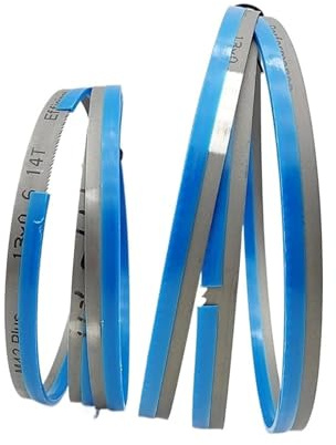 1 Stück Bandsägeblatt 1400–1750 mm (8, 9, 10) for Schneiden von Holz und Weichmetall (3/6,35/9,5 mm) for Kurvenschnitte(Width 13mm. 14Tpi,Length 1400mm)